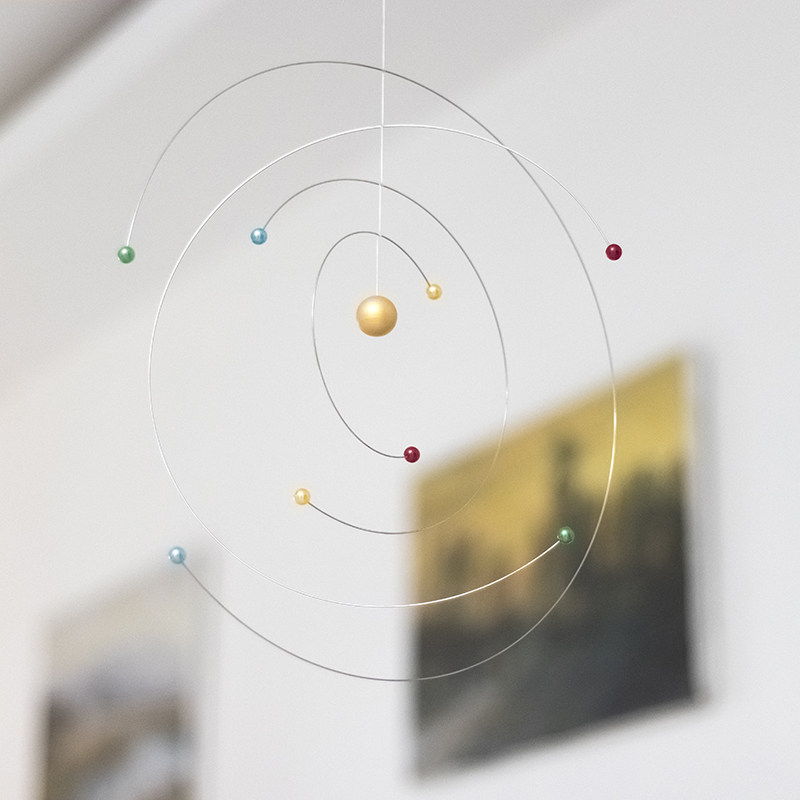 Home Improvement Ideas - Atomic Universe Mobile Balance Hanging Decor